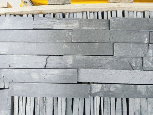 Плитка чёрная из натурального камня фасадная 30 см * 5 см, толщина 7 мм -30 мм купить в Красноярск