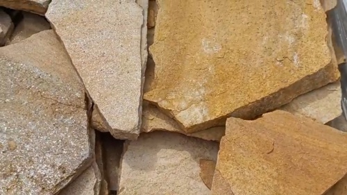 Плитняк златолит жёлтый для цоколя купить в Красноярск